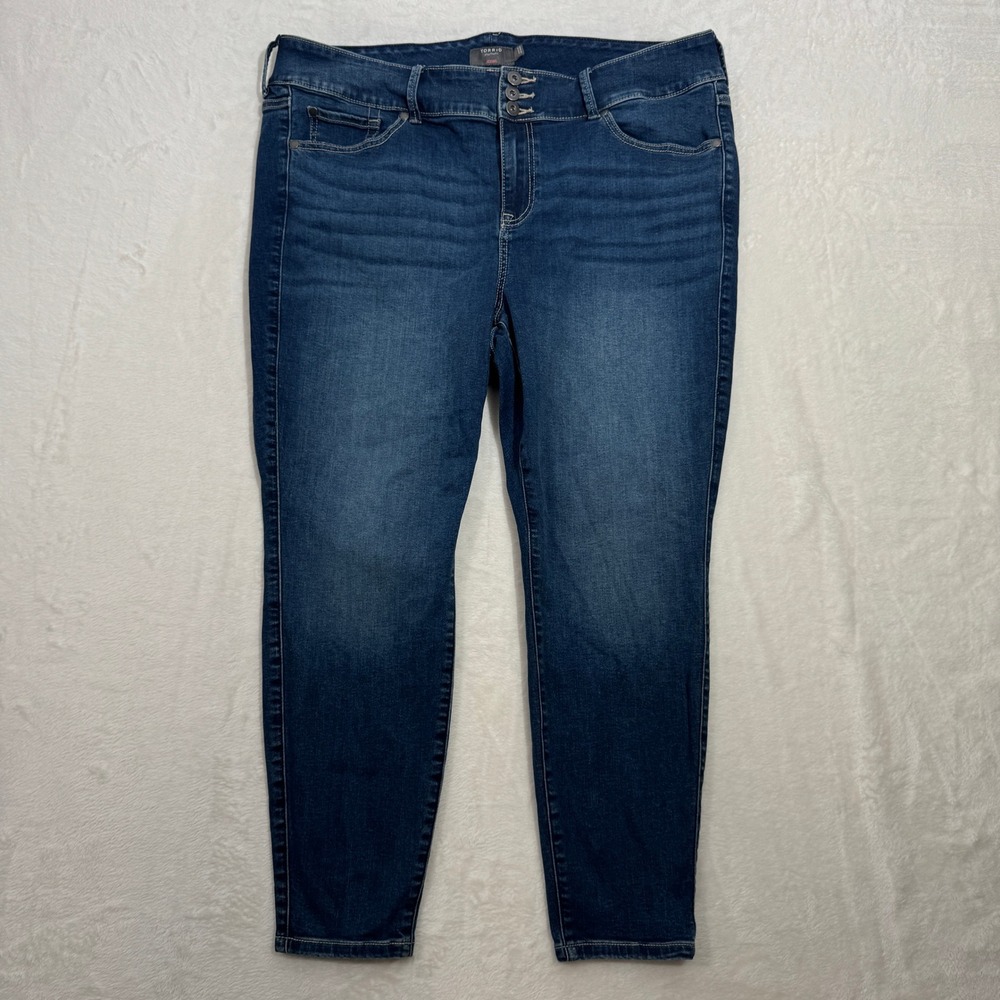 Torrid Jegging Womens 20S Dark Wash Super Soft High Rise Button Skinny‎ Jean